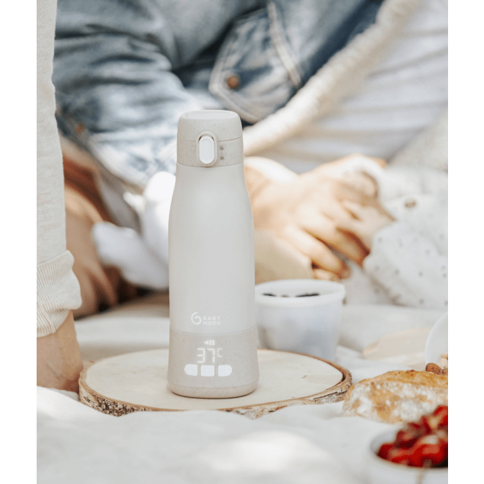 Chauffe - biberon Nomade Moov & Feed mineral beige - Babynouch