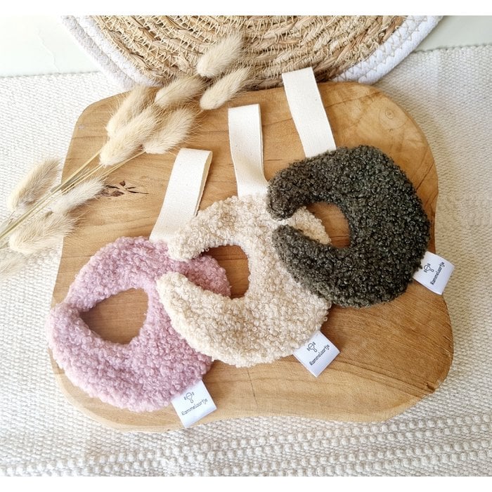 Attache Sucette Doudou tissu Teddy Lune - Babynouch