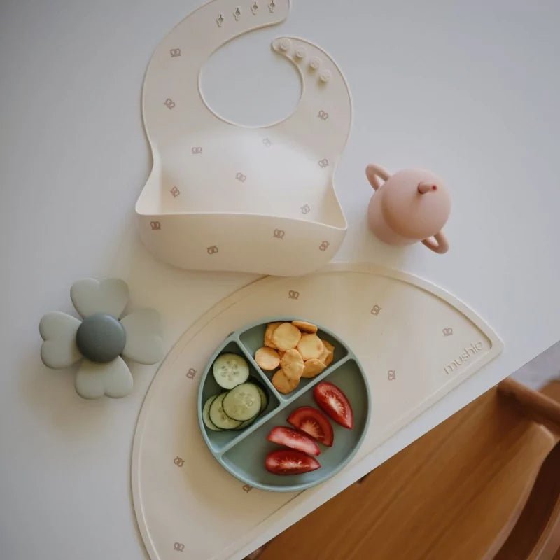 Jouet à ventouse Mushie - fleur verte - Babynouch