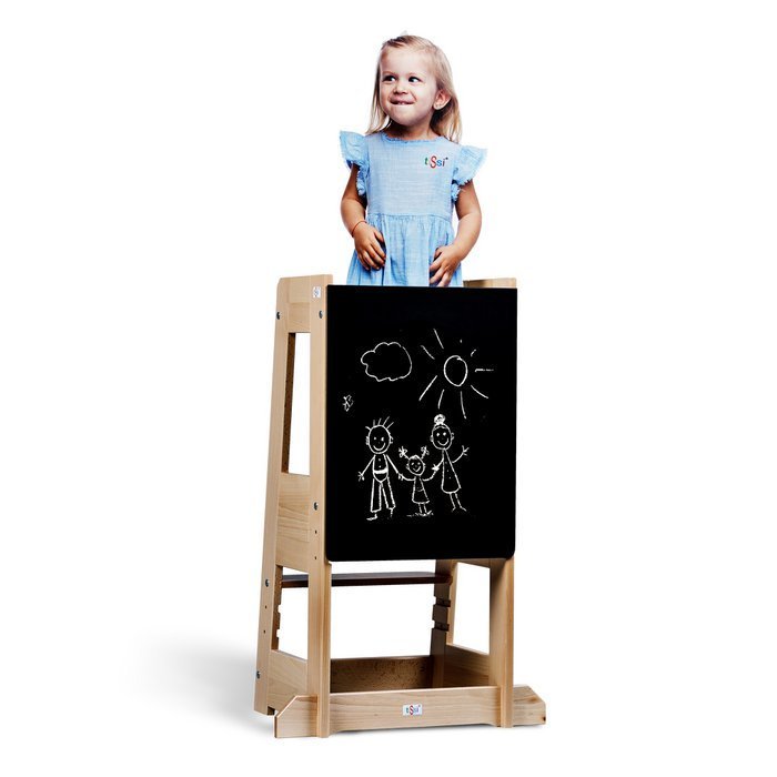 Planche en hêtre noir TiSsi® pour tour d'apprentissage / tour de Félix découverte - Babynouch
