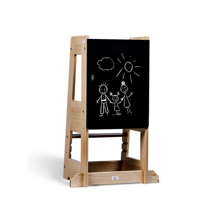 Planche en hêtre noir TiSsi® pour tour d'apprentissage / tour de Félix découverte - Babynouch