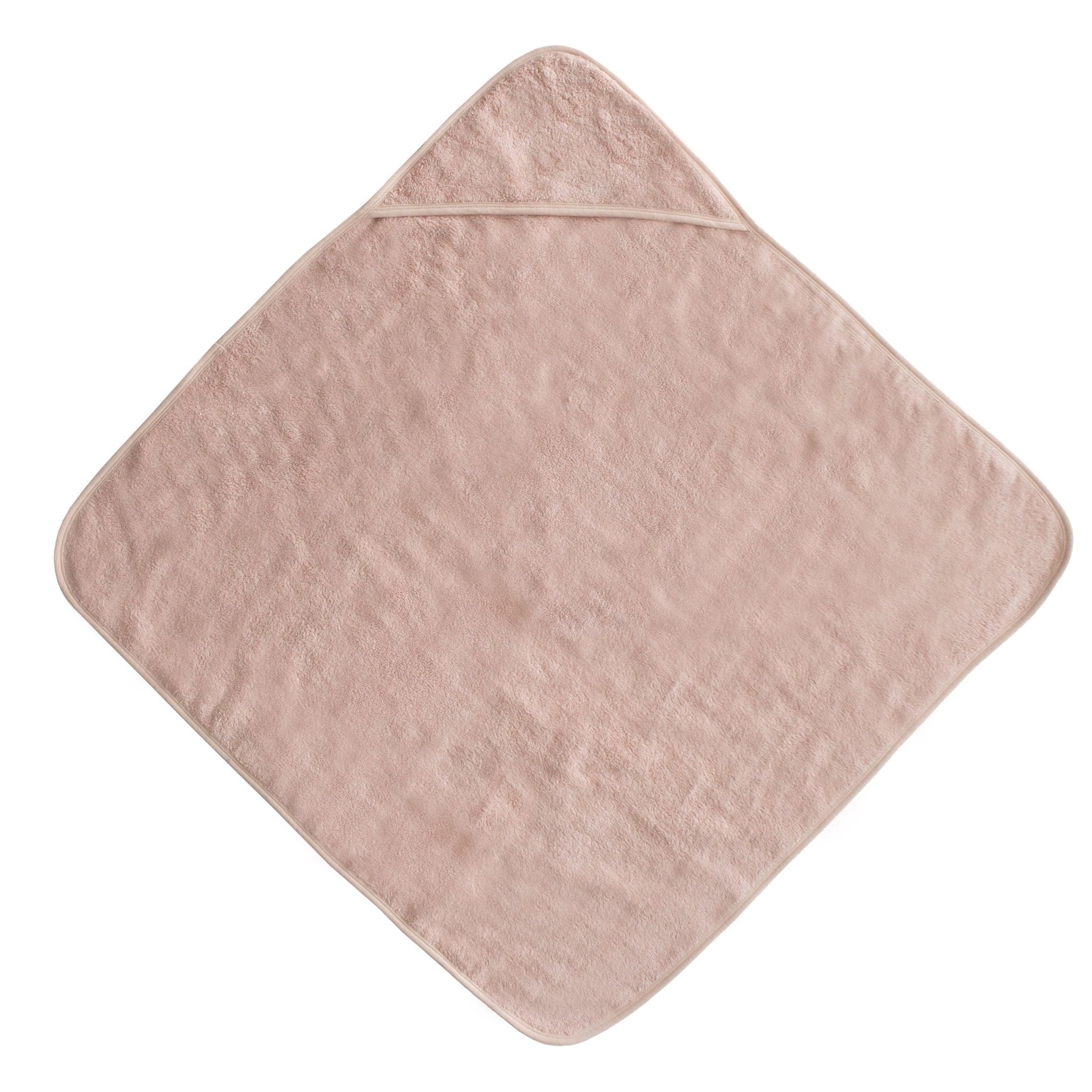 Serviette à capuche Mushie - couleur blush - Babynouch