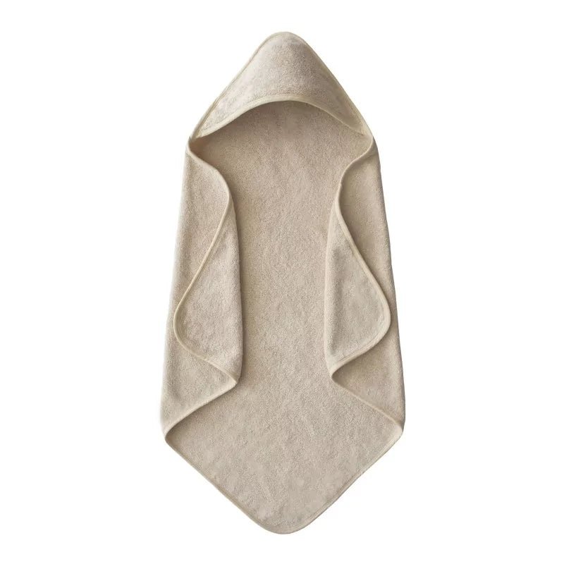 Serviette à capuche Mushie - couleur Fog - Babynouch